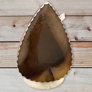 MONTANA Agate Large Teardrop Sterling Silver Ring